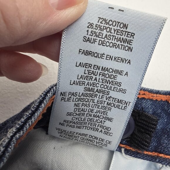 Levi's Jeans Girls 8 Blue Boot Cut Adjustable Waist Flap Pockets Stretch W24 L22 - Picture 10 of 13